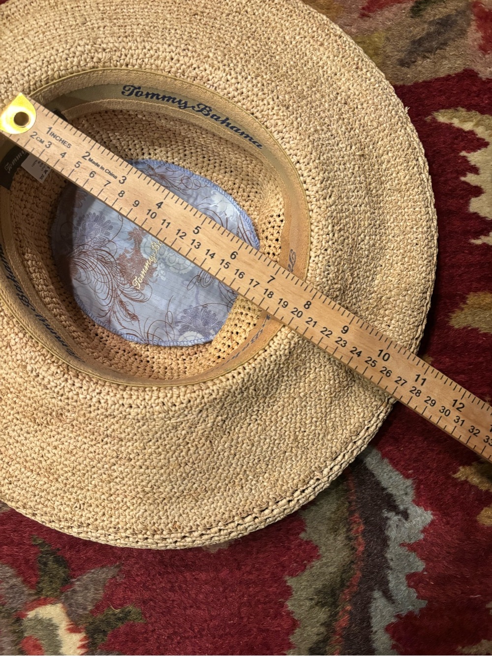 Tommy Bahama Natural Raffia Straw Hat in Tan - Picture 5 of 5